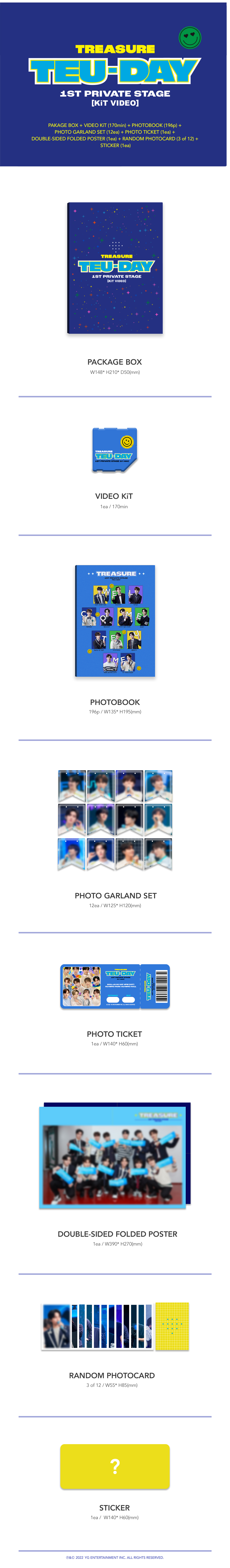 TREASURE 1ST PRIVATE STAGE [TEU-DAY] KiT VIDEO - YG SELECT